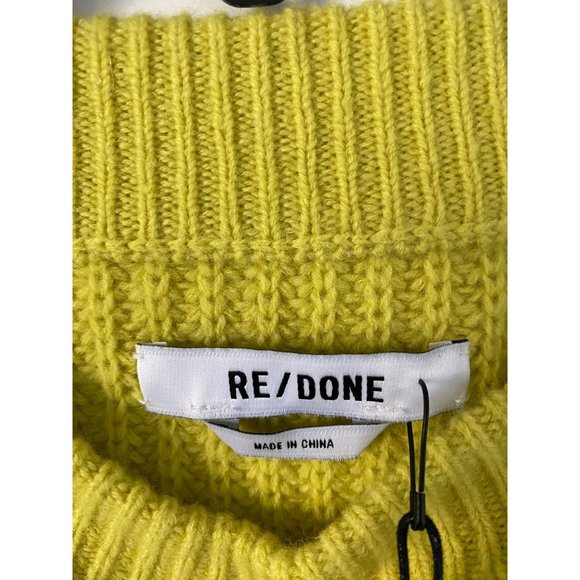 $395 NWT RE/DONE WOOL CROPPED BOATNECK PULLOVER SWEATER SZ SMALL - Picture 5 of 8